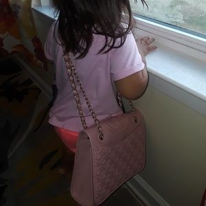 Tory Burch rose sachet Fleming medium crossbody